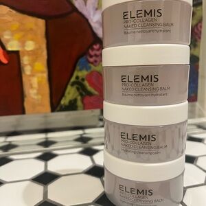ELEMIS Pro-Collagen Naked Cleansing Balm - Taupe & White Jars